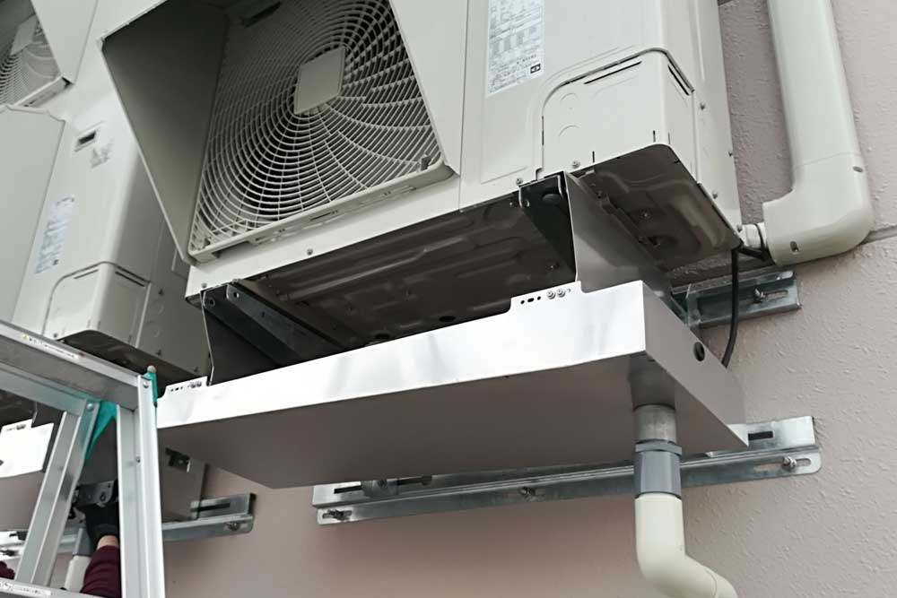 店舗用エアコン向けSUS製ドレンパン