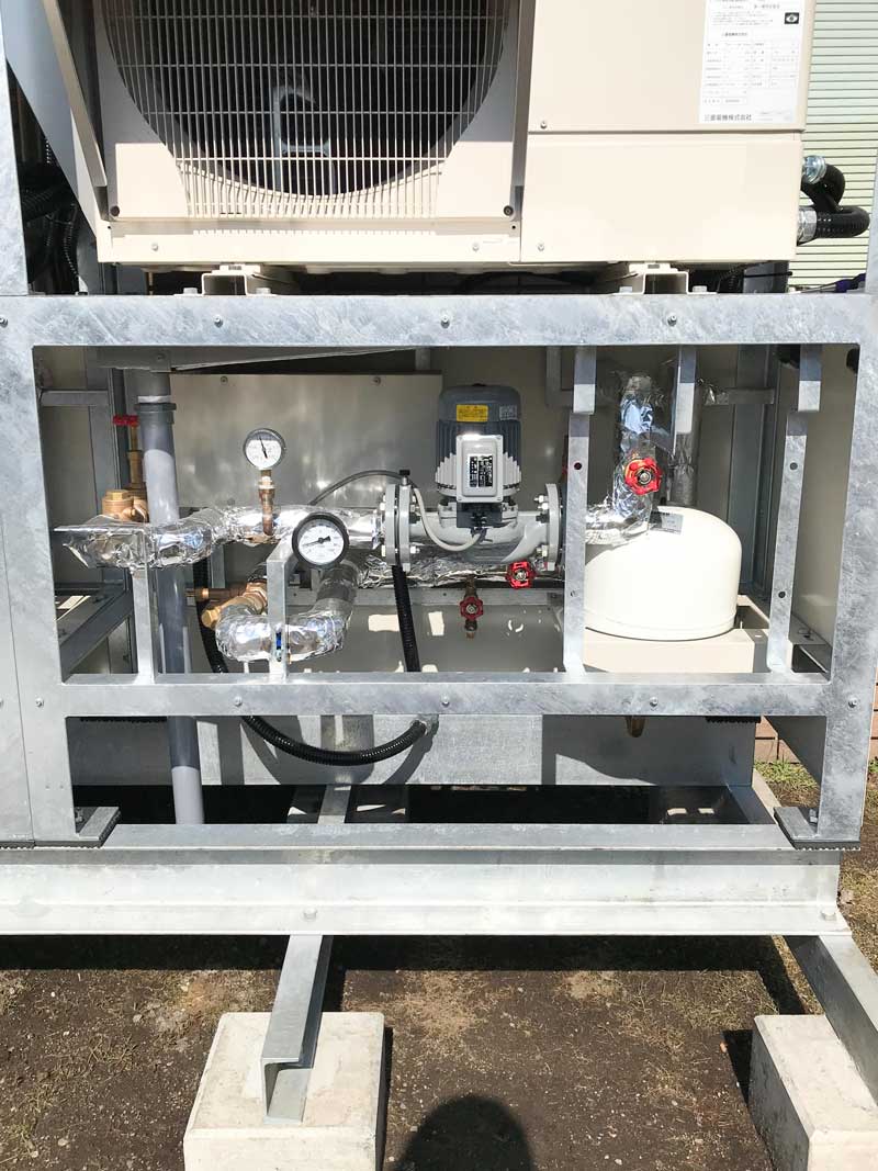 メルスノーワイド室外機用　特注2段積みユニット架台